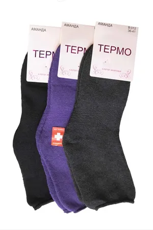 Носки жен. термо, В012