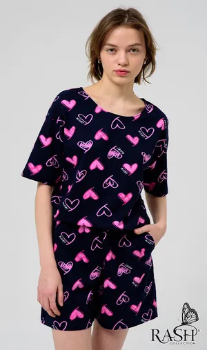 Пижама жен., Валентинки Пижама